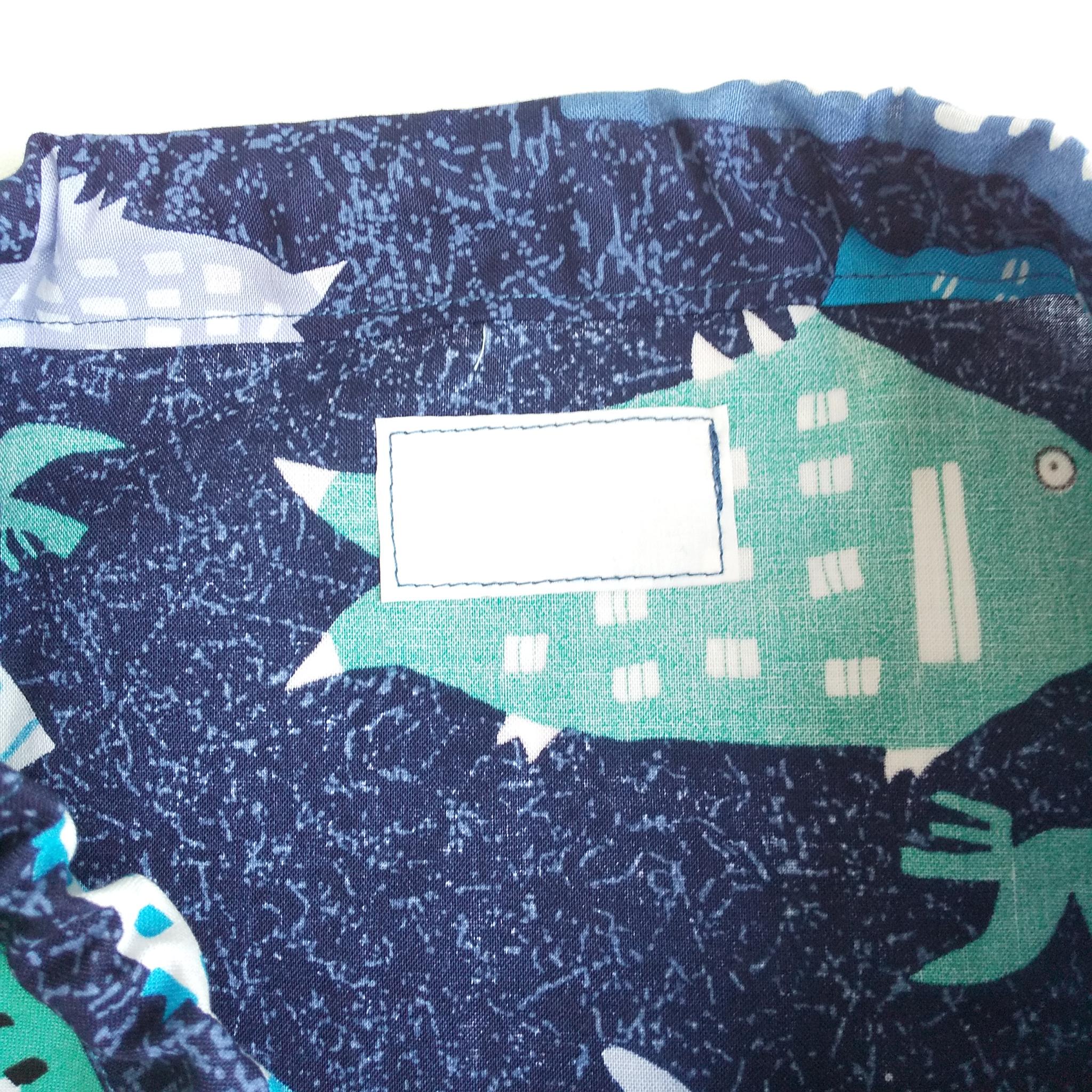 すぐ使える完成品｜どでか巾着｜40×35サイズ｜体操服も入る｜入園準備に｜入学準備｜大きめ巾着｜カバ｜鳥｜魚｜40cm | 10枚目