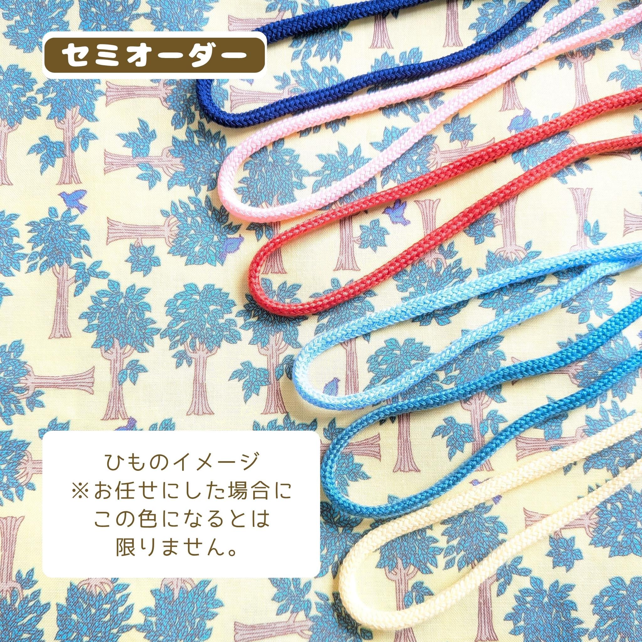 園指定サイズが見つからない方へ|どでか巾着セミオーダー|50×40以上対応|入園準備に|体操服・布団も入る|鳥 北欧 | 11枚目