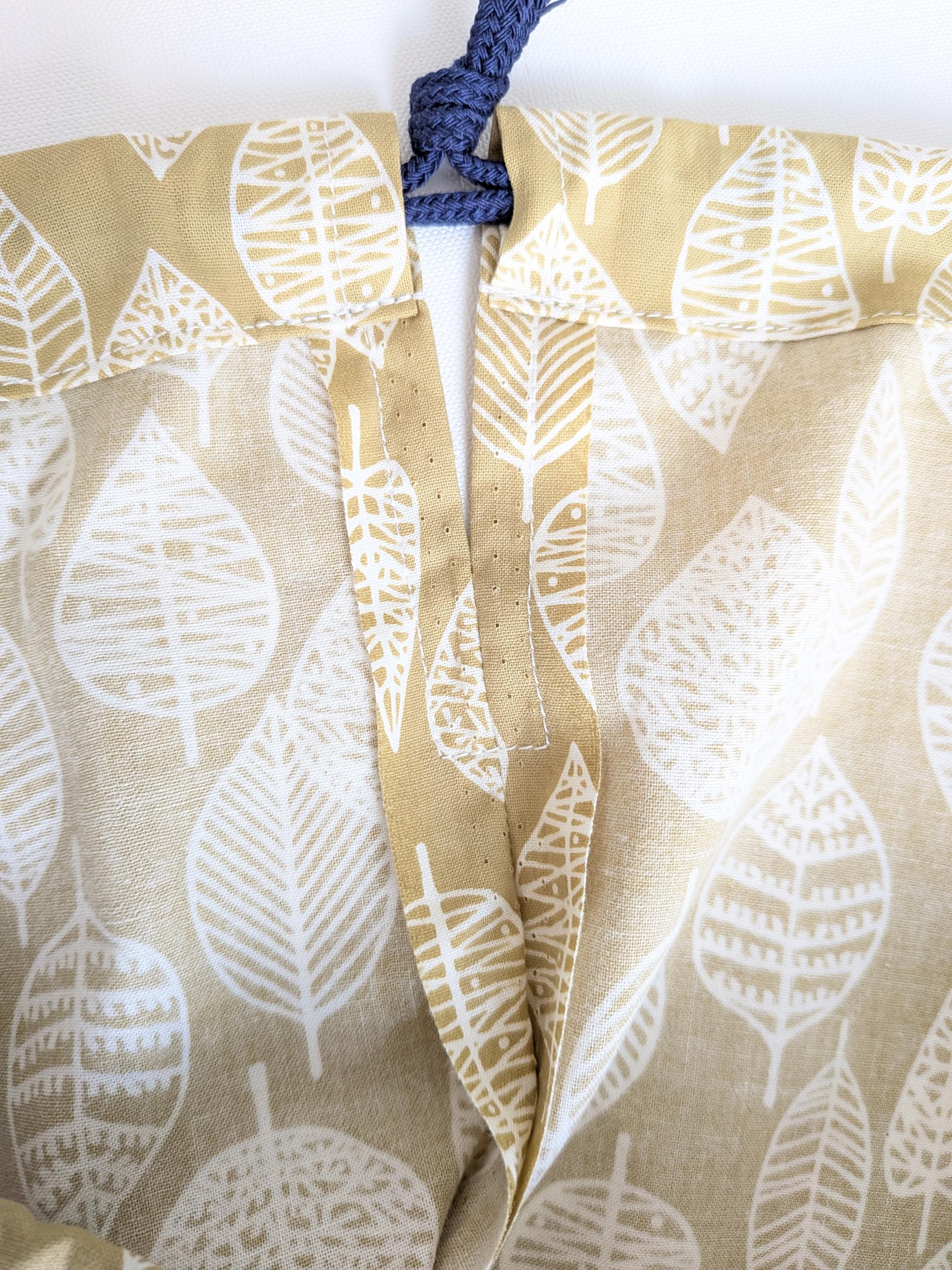 完成品|どでか巾着|50×45サイズ|体操服・布団も入る|入園準備に|入学準備|特大巾着|リーフ 葉っぱ 北欧 シンプル | 10枚目